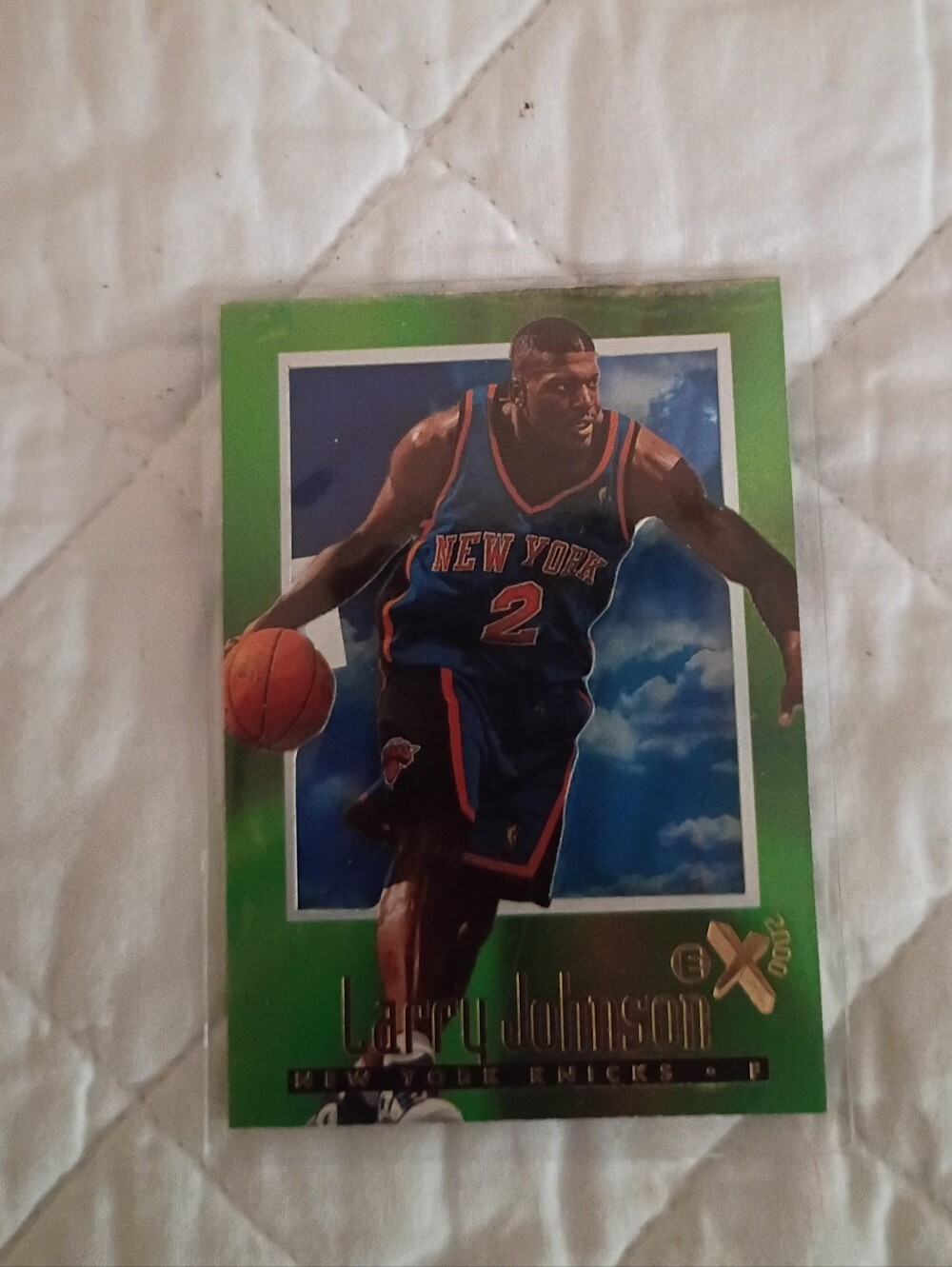 LARRY JOHNSON 1996-97 E-X2000 #47 - KNICKS